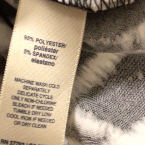 Womens Rafaella White/black short sleeve boat neck knot front blouse - Picture 3 of 5